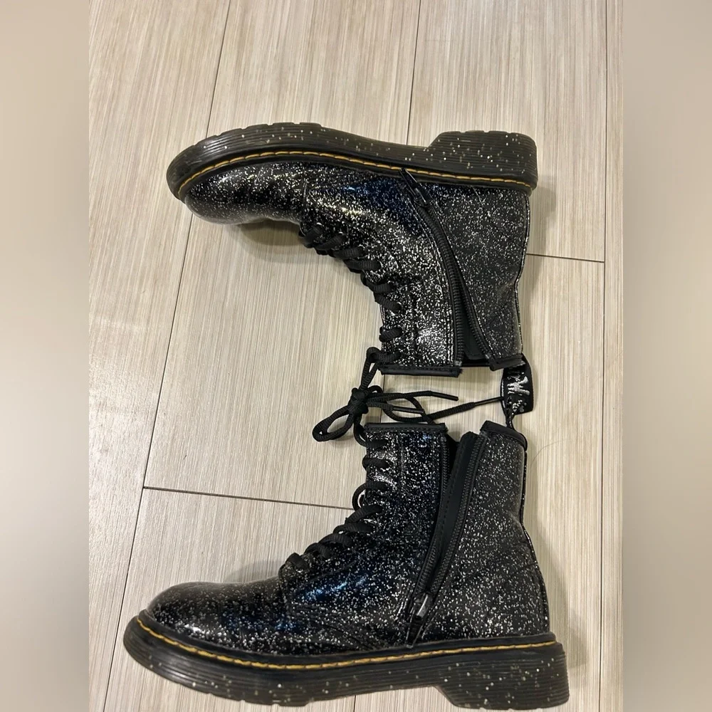 Dr. Martens Junior 1460 Cosmic Glitter Boots (US 2)
